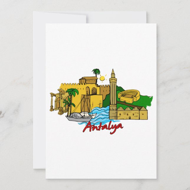 Convites Antalya - Turquia (Frente)