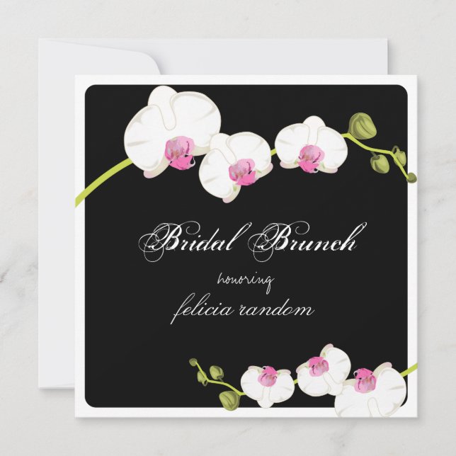 Convites Antecedentes de brunch/bridal PixDezines (Frente)