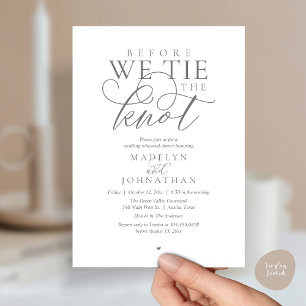 Convites "Antes de dar o nó", Jantar de Ensaio de Casamento