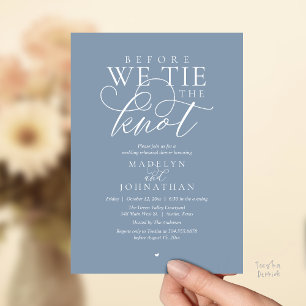 Convites "Antes de dar o nó", Jantar de Ensaio do Casamento