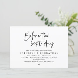 Convites Antes Do Melhor Dia, Janta De Ensaio De Casamento