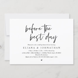 Convites Antes do melhor dia, Janto de ensaio de casamento