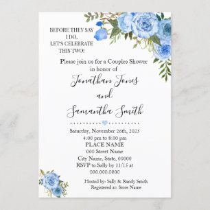 Convites Antes que digam que eu faço casais chá casamento a