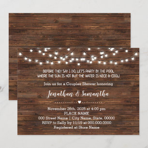 Convites Antes que eu faça a festa pelo casamento da Piscin