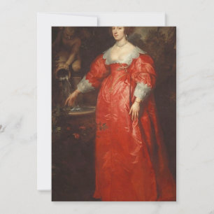 Convites Anthony van Dyck - Retrato de uma senhora desconhe