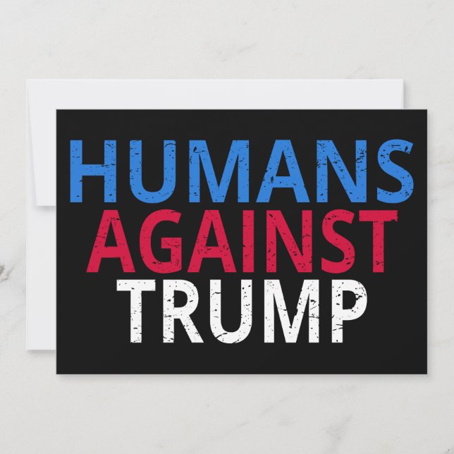 Convites Anti-Trump - Humanos Contra Trump (Frente)