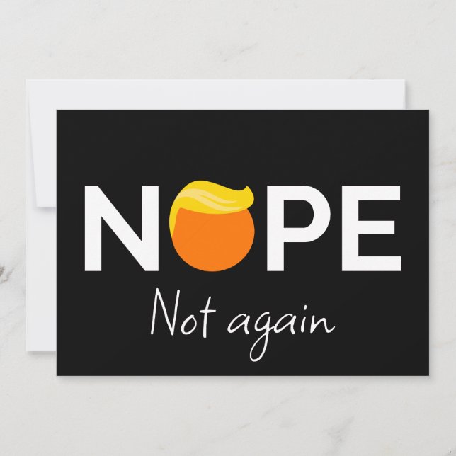 Convites Anti-Trump - Não, Não Mais Eu (Frente)