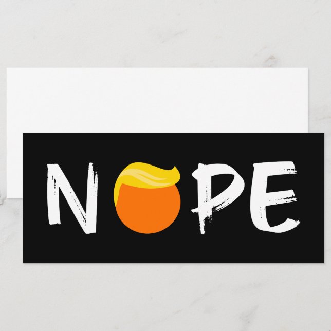 Convites Anti-Trump - Nope Edition II (Frente/Verso)
