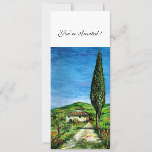 Convites ANTIGA CASA DE FARMÁCIA NO CHIANTI, azul verde ver