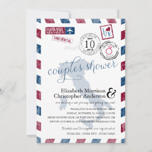 Convites Antiguidade Airmail Itália   Chá casais