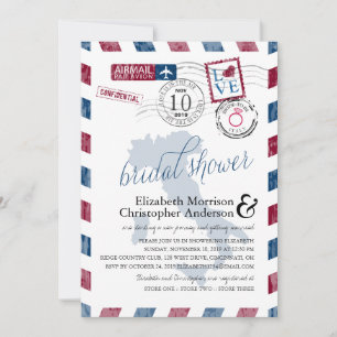 Convites Antiguidade Airmail Itália   Chá de panela