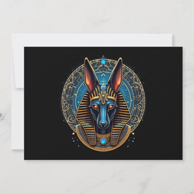Convites Antiguidade egípcia Deus Anubis, mitologia egípcia (Frente)