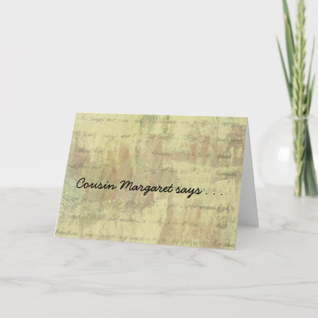 Convites Antiguos à Reunião Familiar Shabby (Frente)