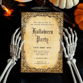 Convites Antiquado clássico Vintage do Halloween