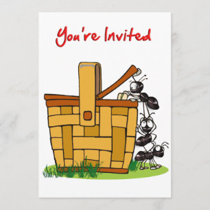 Convites Ants Raiding Picnic Basket Você é convidado