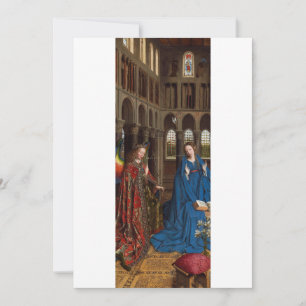 Convites Anunciação de Van Eyck Premium Luz da Catedral