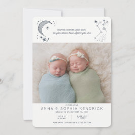 Convites Anunciam Constellação Escrita nas Estrelas Gêmeos