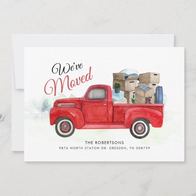 Convites Anunciamento de Endereço de Movimentação de Cores  (Frente)