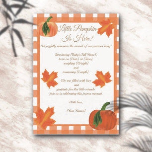 Convites Anunciamento de Nascimento da Bomba de Laranja Gin