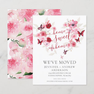 Convites Anunciamos Movimentação Floral Rosa
