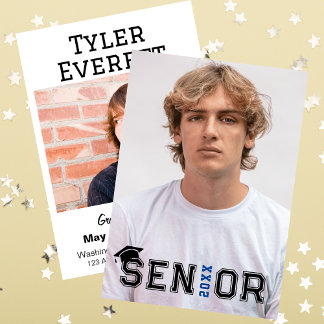 Convites Anúncio/Convite para Graduação de Fotos