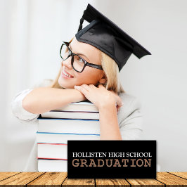 Convites Anúncio/Convites de festas de gradação [Preto]