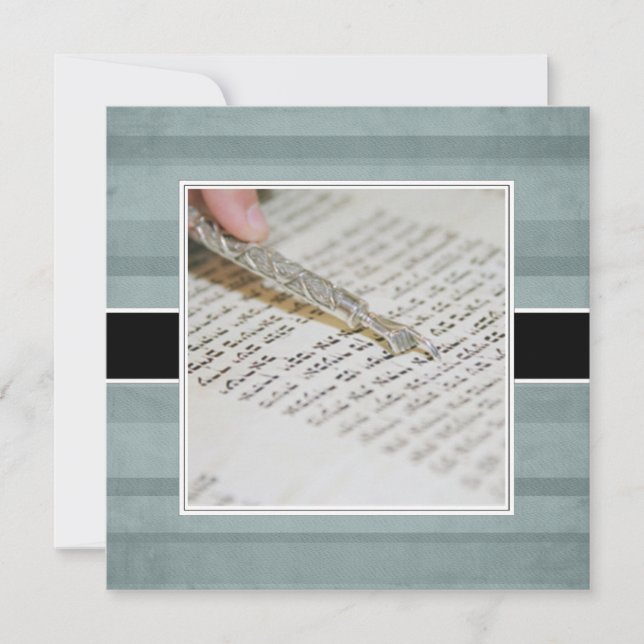 Convites Anúncios/Convites de bar ou Bat Mitzvah (Frente)