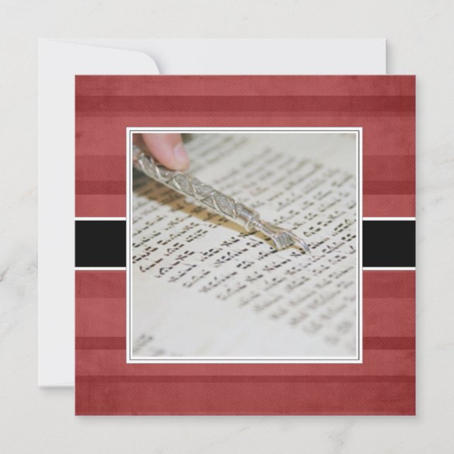 Convites Anúncios/Convites de bar ou Bat Mitzvah (Frente)
