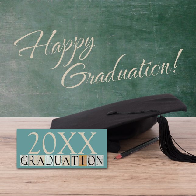 Convites Anúncios/Convites de festas de Graduação [Teal] (Criador carregado)