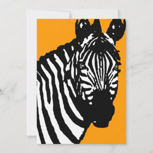 Convites anúncios/convites de zebra