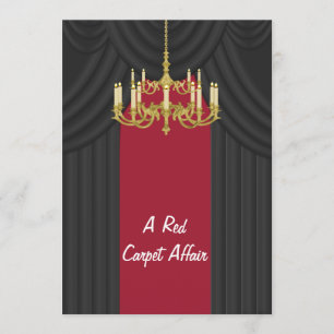 Convites ao Baile de formatura Dourado de Chandeli