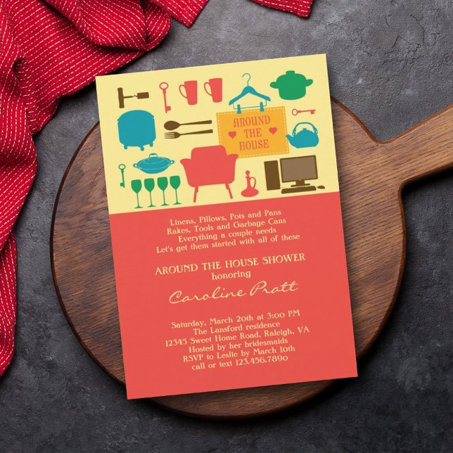 Convites Ao Redor Do Chá de panela (Criador carregado)