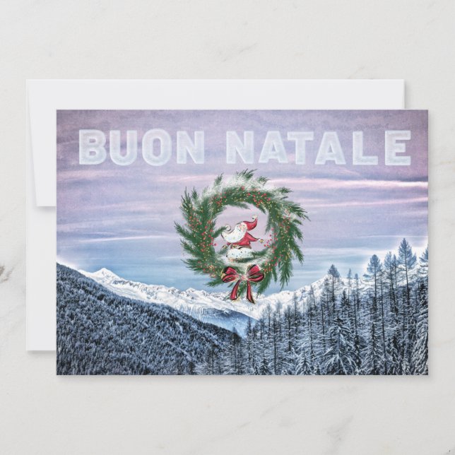 Convites * AP20 BUON NATALE Italian Language Christmas (Frente)