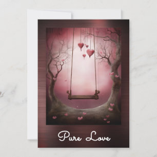 Convites *~* AP51 Namorados Romântico de Corações Swing Ser