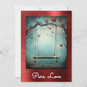 Convites *~* AP51 Namorados Romântico Swing Hearts Serene 9