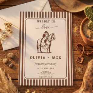 Convites Apaixonadamente Western Cowboy Cavalo Casamento Rú