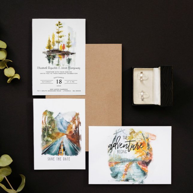 Convites Apaixonado | Casamento de outono russo (Criador carregado)