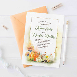 Convites Apaixonado | Colheita Sunflower Pumpkins Casamento