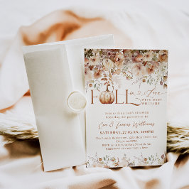 Convites Apaixonado por Chá de fraldas Russo de Flor Selvag