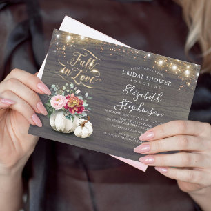 Convites Apaixonado por Chá de panela Russo de Pumpkin Bran