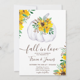 Convites Apaixonar as iniciais de fotos rústicas da abóbora