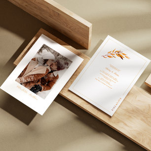 Convites Apaixonar-se pelo Casamento Moderno Minimalista do