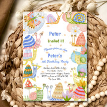 Apanhou-o! Aniversário de caracol