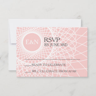 Convites Aparador de Sonhos Rose Quartz DIY RSVP Casamento