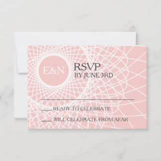 Convites Aparador de Sonhos Rose Quartz DIY RSVP Casamento