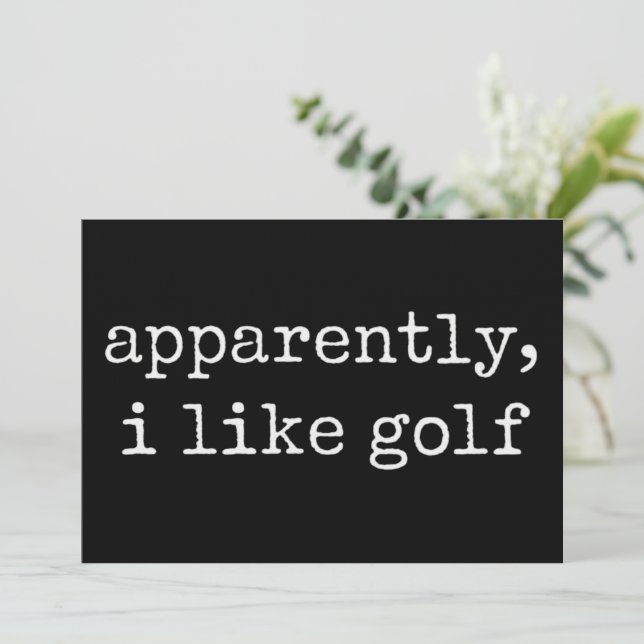 Convites Aparentemente, Eu Gosto de Golfe Amante do Golfe G (Em pé/Frente)