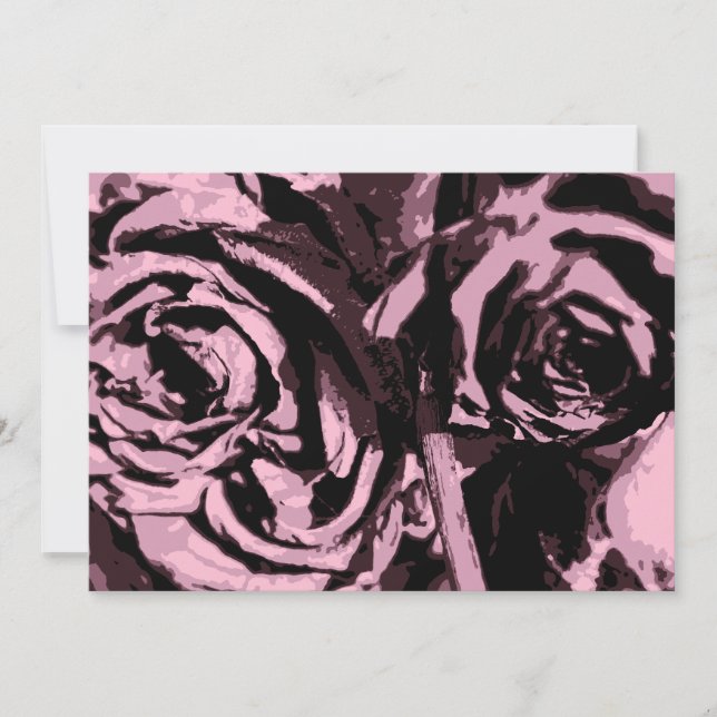 Convites Apenas algumas Rosas (Frente)