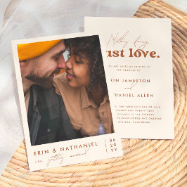 Convites Apenas Amor | Creme e Terracota Casamento Retro