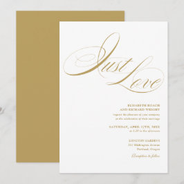 Convites Apenas Amor Elegante Moderno Casamento Roteiro Dou
