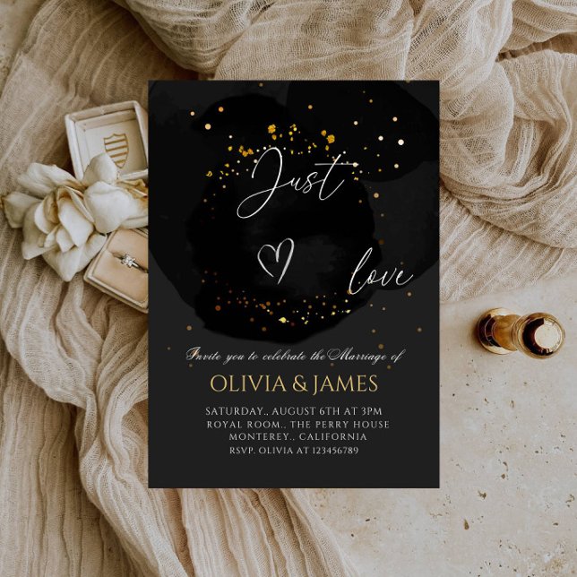 Convites Apenas Amor Festa de Casamento - Casamento Moderno (Criador carregado)